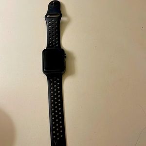 ALL BLACK APPLE WATCH SERIES 2 WITH WATERPROOF BAND